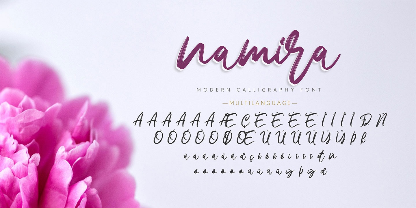 Beispiel einer Namira-Schriftart #3